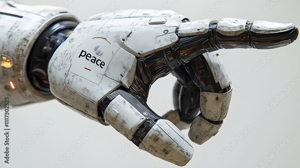 3D render of a robot hand pointing a finger to the right, with a sleek metallic design and intricate mechanical details, symbolizing precision, technology, and futuristic innovation in a digital world 3D render of a robot hand pointing a finger to the right, with a sleek metallic design and intricate mechanical details, symbolizing precision, technology, and futuristic innovation in a digital world