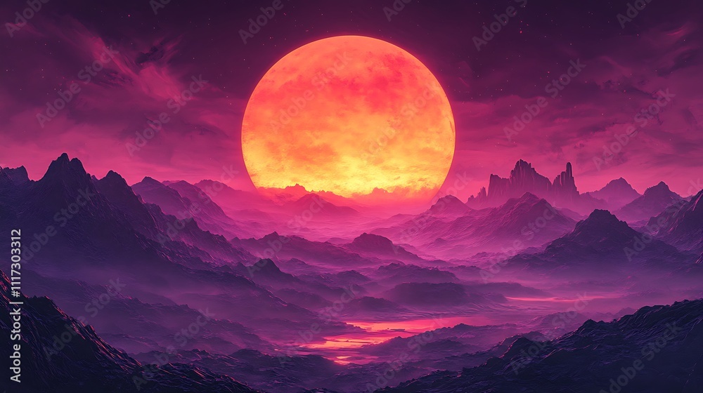 A warm sunset-inspired gradient blending fiery orange into deep purple hues, accented with fine noise textures for depth, glowing softly, minimalistic digital art, ultra hd quality. --ar 16:9