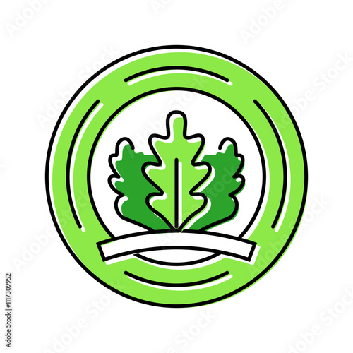 leed certification green building color icon vector. leed certification green building sign. isolated symbol illustration