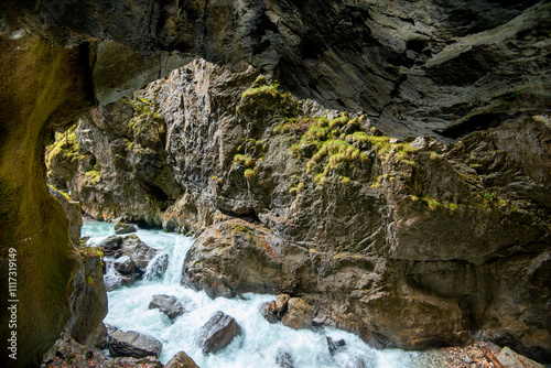 Partnachklamm Gorge in Bavaria - Germany photo