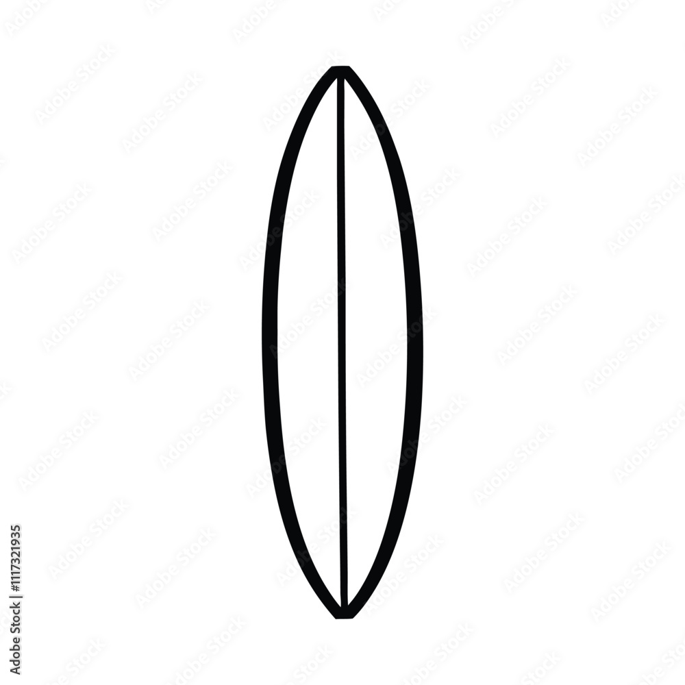 Surfboard Clipart Graphic - Surf board vector illustration Surfboard Clipart Graphic - Surf board vector illustration