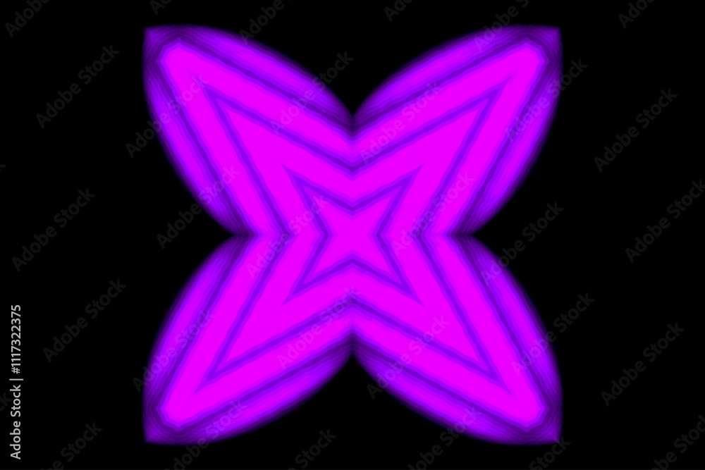 Fototapeta premium geometric elements with glowing colors