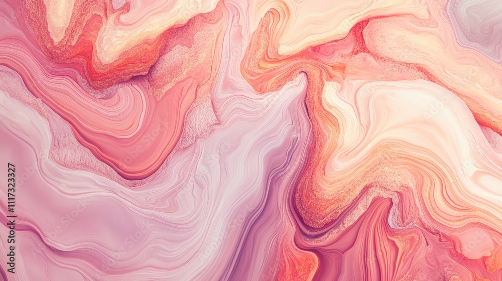 Abstract Pink and Orange Swirling Marble Texture Abstract Pink and Orange Swirling Marble Texture