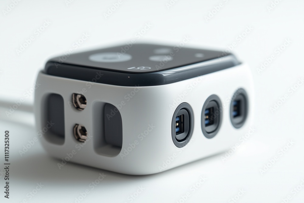 Modern compact electronic device with multiple ports Modern compact electronic device with multiple ports
