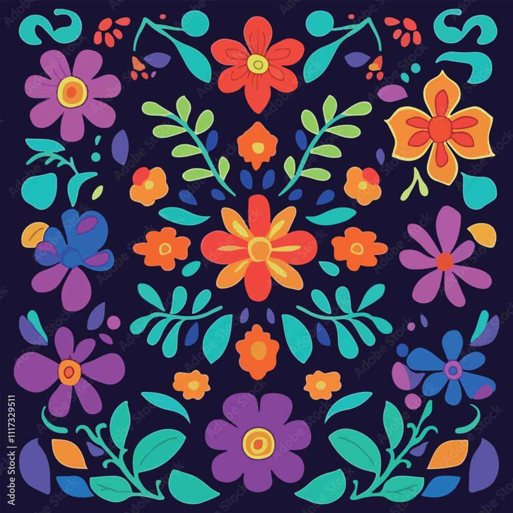 Vibrant Floral Pattern Vibrant Floral Pattern