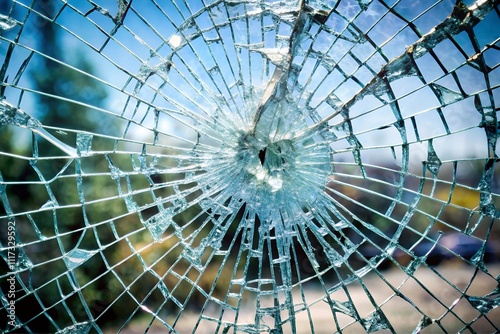 abstract glass sphere