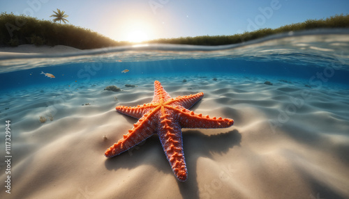 orange starfish