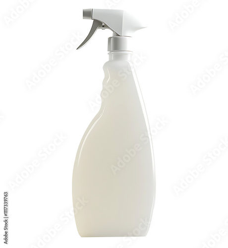 glass cleaner bottle isolated on white background