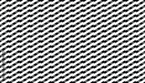 Jagged stripes. seamless surface pattern design. weaving strokes wallpaper. zigzag stripes. black and white strips. vector illustration background