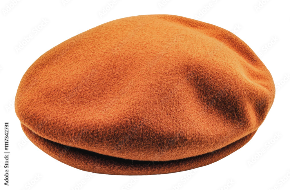 Stylish orange beret suitable for casual wear, cut out - stock png. Stylish orange beret suitable for casual wear, cut out - stock png.