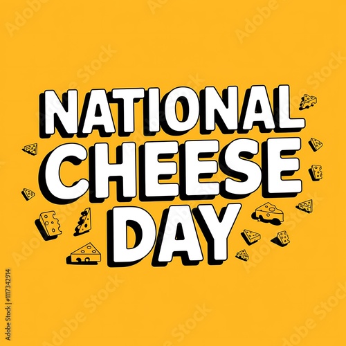 National Cheese Day Celebration Graphic Design photo