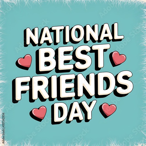 National Best Friends Day Celebration Graphic Design