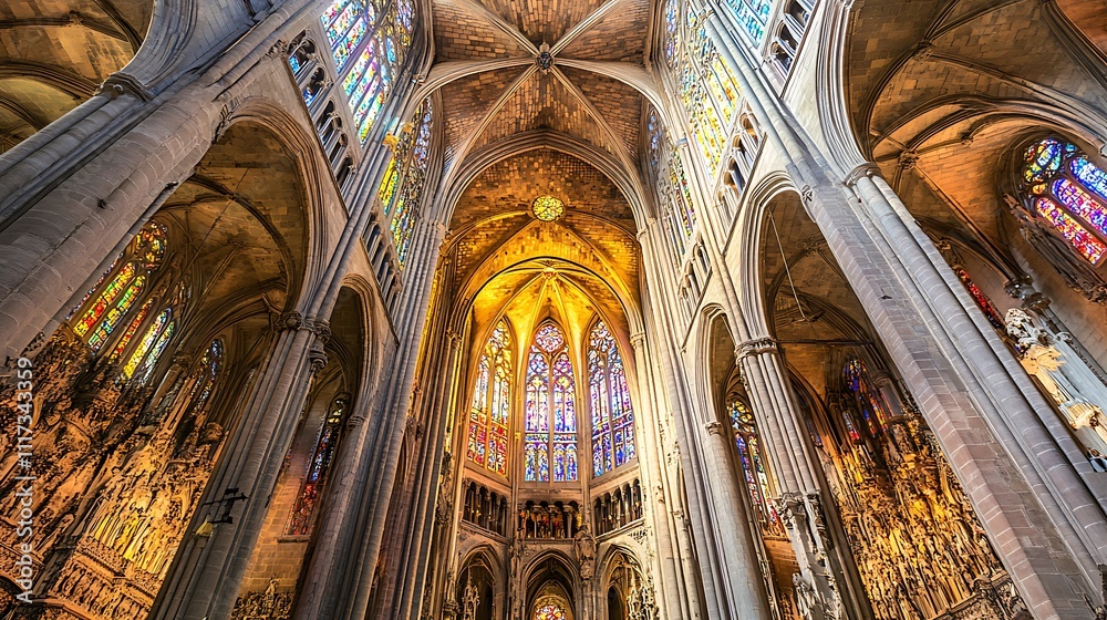 Majestic Metz Cathedral Interior: A Symphony of Stone and Light