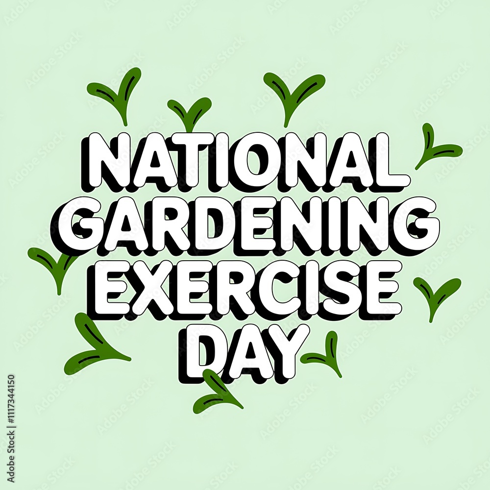 Fototapeta premium National Gardening Exercise Day Celebration