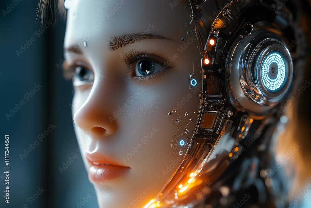 Artificial intelligence theme visualized