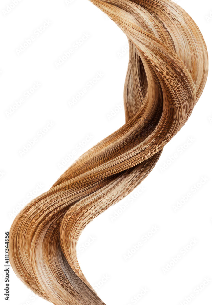 High-Quality PNG of Brown shiny hair wave Isolated on White Background – High Resolution High-Quality PNG of Brown shiny hair wave Isolated on White Background – High Resolution