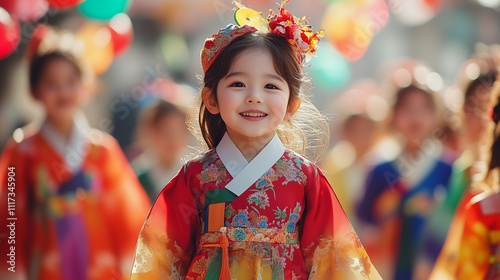 koreanise in traditional costume to celebrate independent day