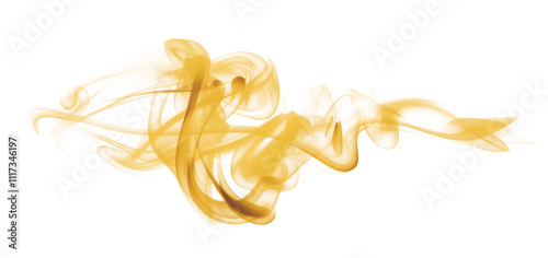 High-Quality PNG of lime gold smoke Isolated on White Background – High Resolution