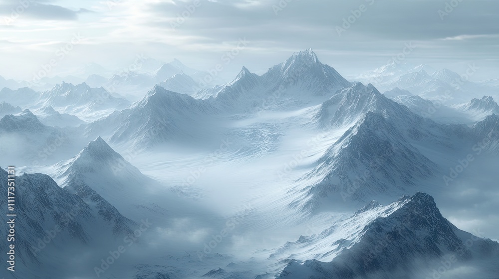 Majestic peaks rise dramatically in this sweeping panned view, capturing endless snow-covered expanses and rugged contours, ideal for showcasing natures beauty in your projects. Majestic peaks rise dramatically in this sweeping panned view, capturing endless snow-covered expanses and rugged contours, ideal for showcasing natures beauty in your projects.