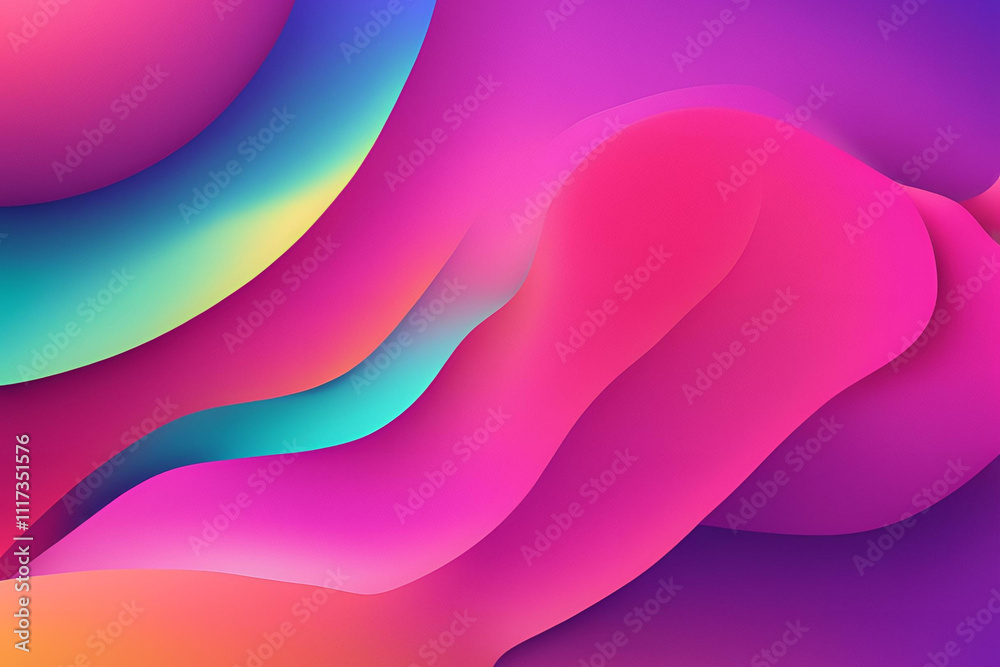Obraz premium abstract pink background with waves