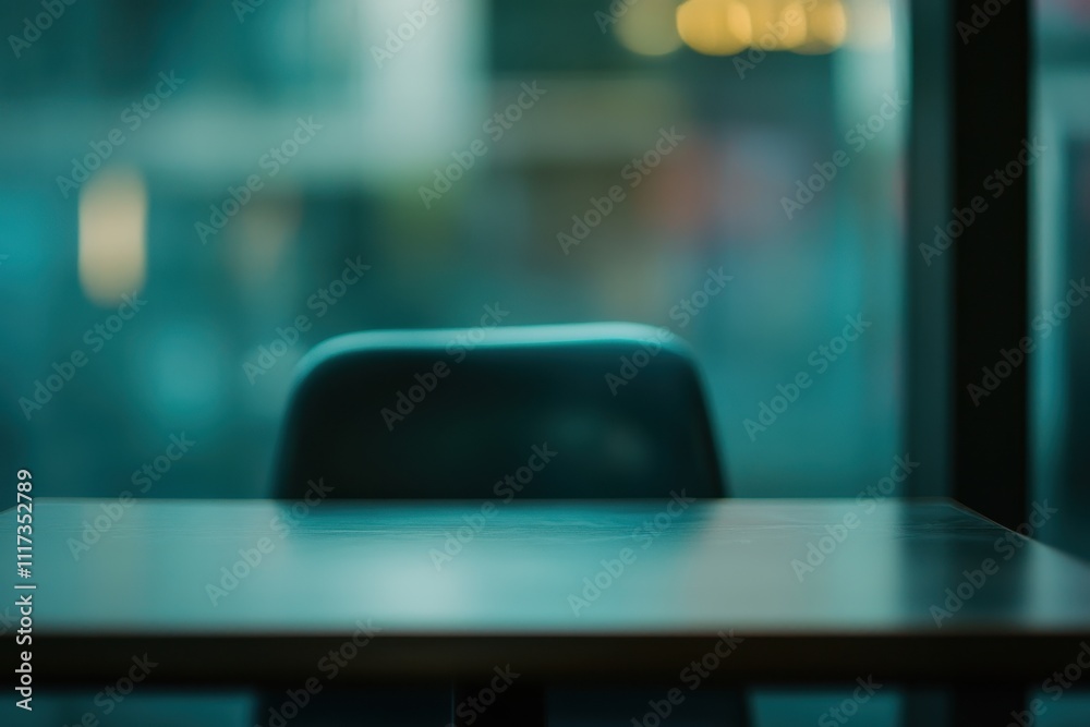 A blurred view of a table and chair, suggesting a quiet, contemplative space. A blurred view of a table and chair, suggesting a quiet, contemplative space.