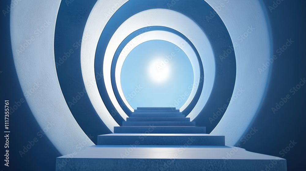 Obraz premium abstract 3d tunnel 