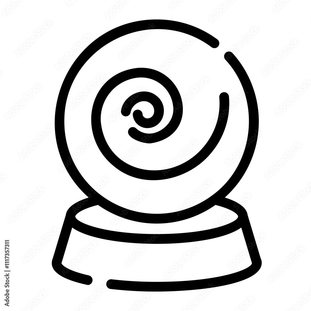 magic ball Line Icon magic ball Line Icon