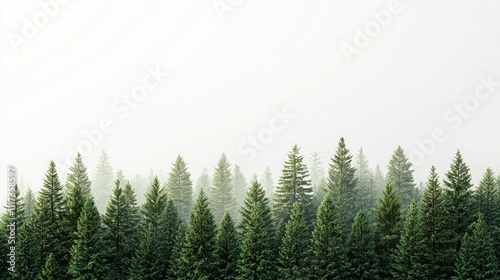 Misty morning in a lush forest nature landscape atmospheric conditions serene environment captivating viewpoint rejuvenating freshness of nature's space