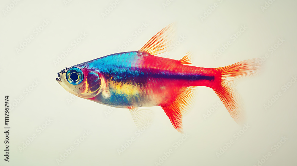 Cute puppy playing near colorful fish in aquarium vibrant environment engaging viewpoint fun concept for pets lovers Cute puppy playing near colorful fish in aquarium vibrant environment engaging viewpoint fun concept for pets lovers