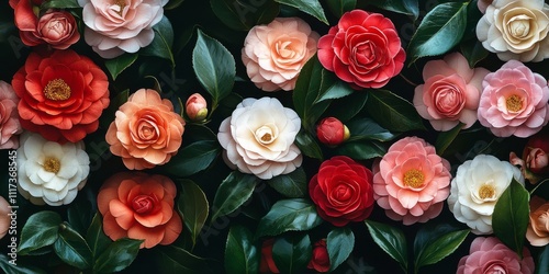 Various types and vibrant colors of Camellia flowers showcase the beauty and diversity of Camellia. Explore the stunning range of types and colors of Camellia flowers in this captivating collection.