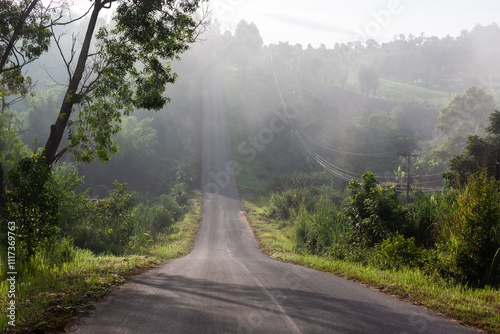 A beautiful view of Khao Kho is a district of Phetchabun province, northern Thailand. photo