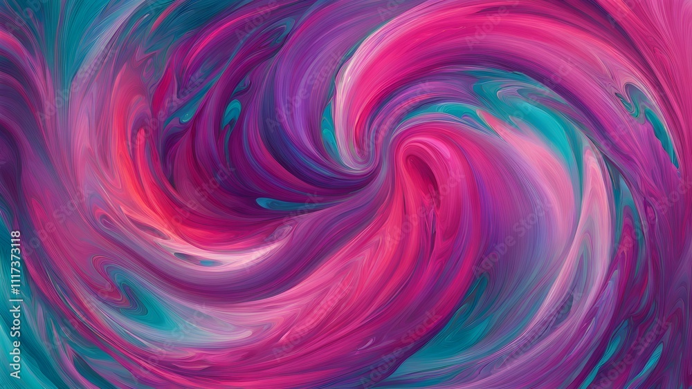 Obraz premium A vibrant swirl of colors creating a dynamic, abstract pattern.