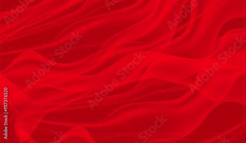 Realistic Fluttering Cloths Background Vector