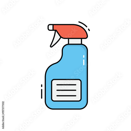 disinfectant spray vector icon