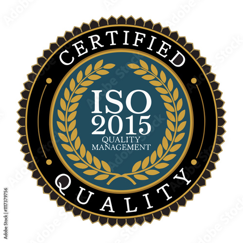 ISO 9001:2015 Certification Seal for Quality Management Systems
