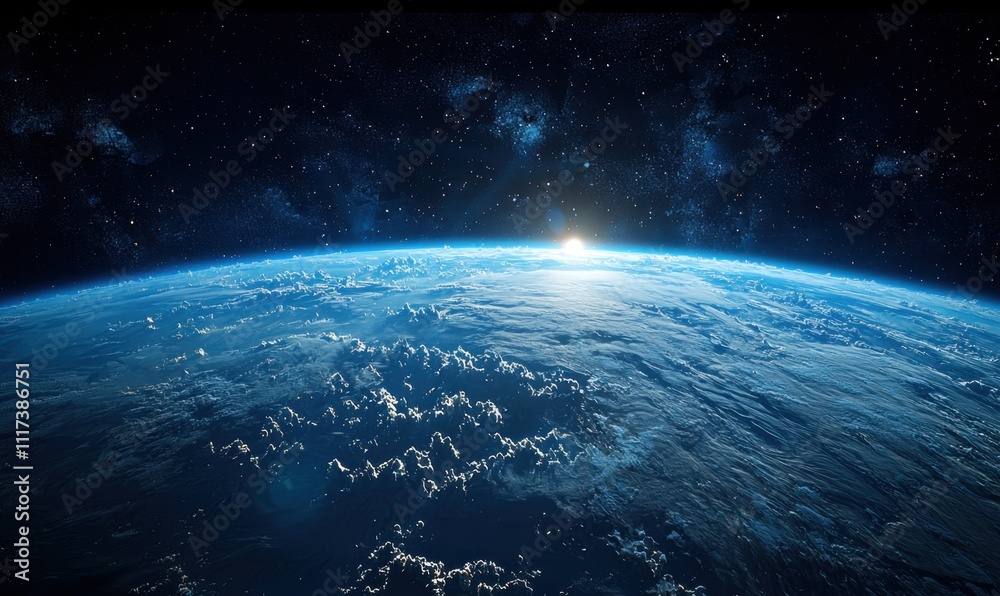 Fototapeta premium Orbital space tourism aerial sci-fi adventure