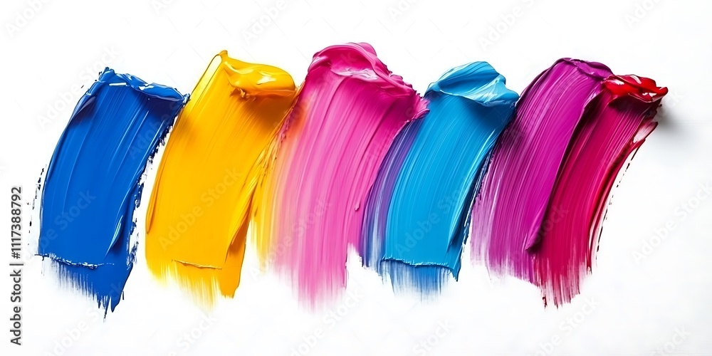 Fototapeta premium Soft watercolor texture with harmonious colors Water color on white background