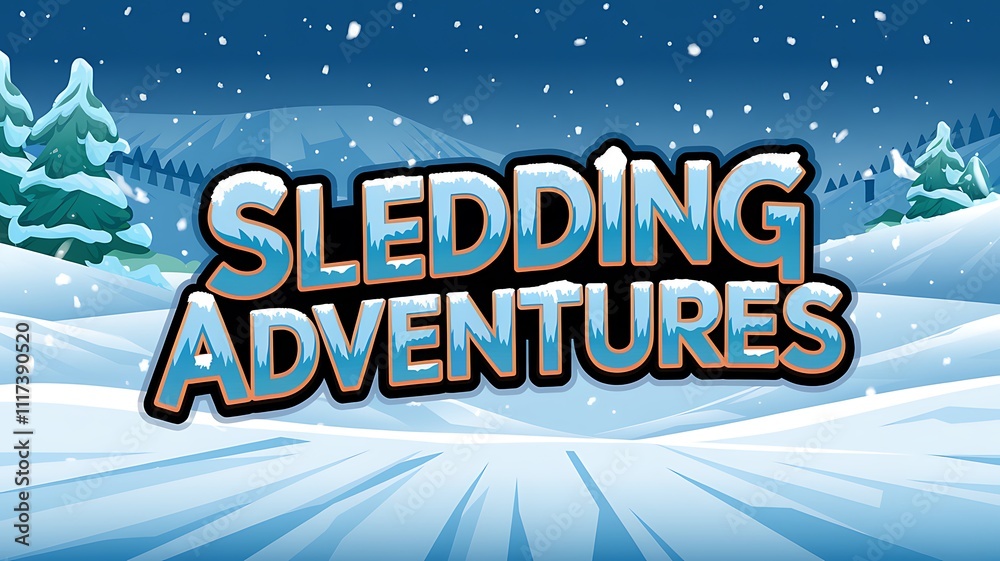 Sledding Adventures in a Snowy Winter Wonderland Sledding Adventures in a Snowy Winter Wonderland