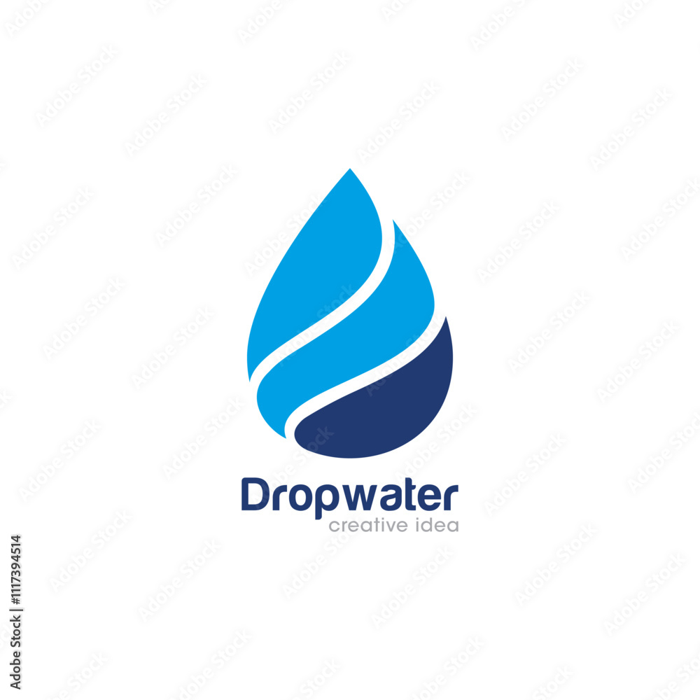 Creative Drop Water Concept Logo Design Template Creative Drop Water Concept Logo Design Template