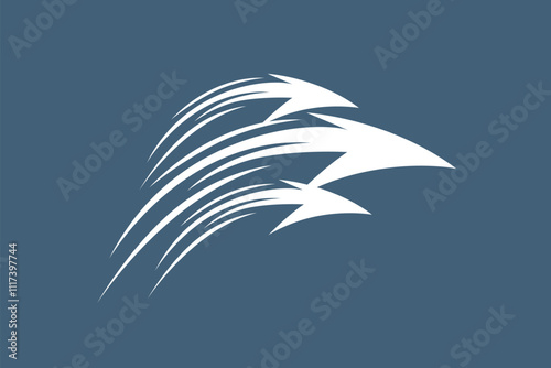 Three arrow move logo vector
