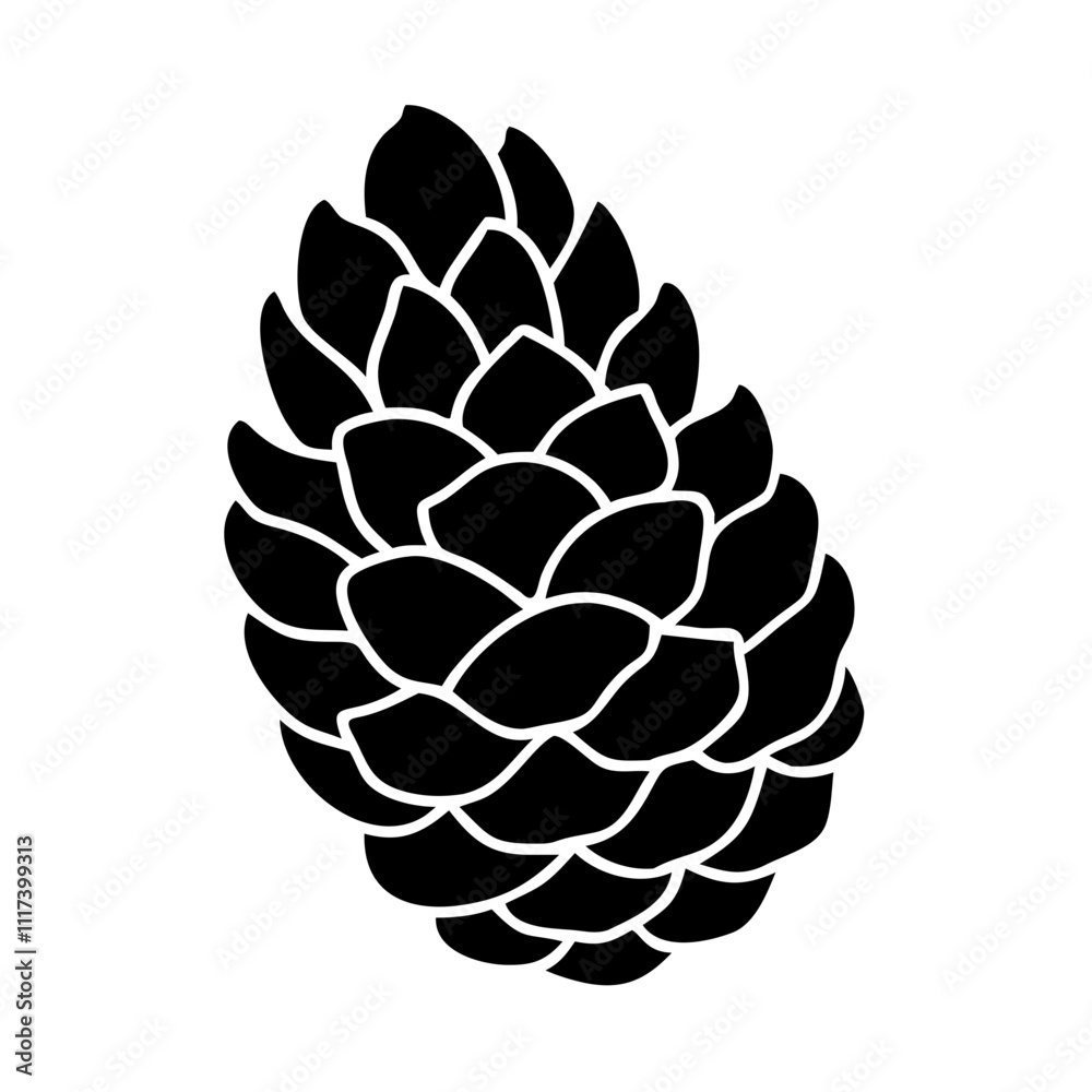fir tree cone silhouette, christmas vector icon - silhouette vector art of fir tree cone, symbolizing holiday celebrations. christmas silhouette. fir tree cone silhouette, christmas vector icon - silhouette vector art of fir tree cone, symbolizing holiday celebrations. christmas silhouette.