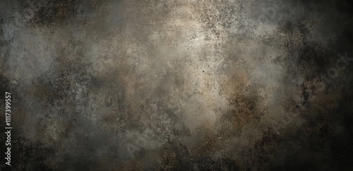 Matte grey wall with subtle golden patina and natural cracks