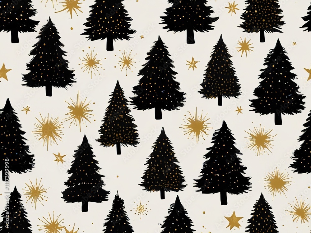 Obraz premium christmas trees background,christmas trees collection