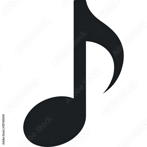 Black musical note symbol