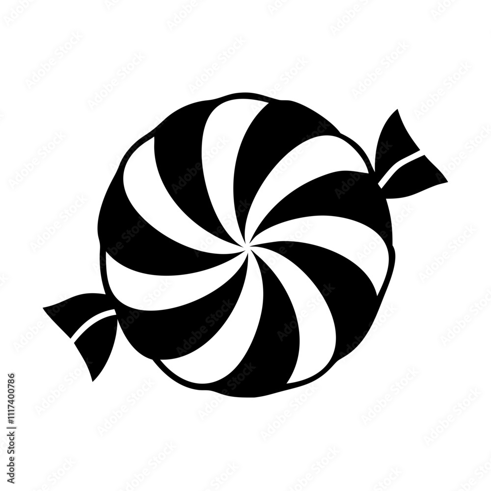 peppermint candy silhouette, christmas vector icon - silhouette vector art of peppermint candy, symbolizing holiday celebrations. christmas silhouette. peppermint candy silhouette, christmas vector icon - silhouette vector art of peppermint candy, symbolizing holiday celebrations. christmas silhouette.