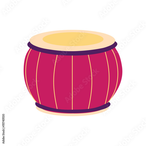 A traditional Indian drum illustration