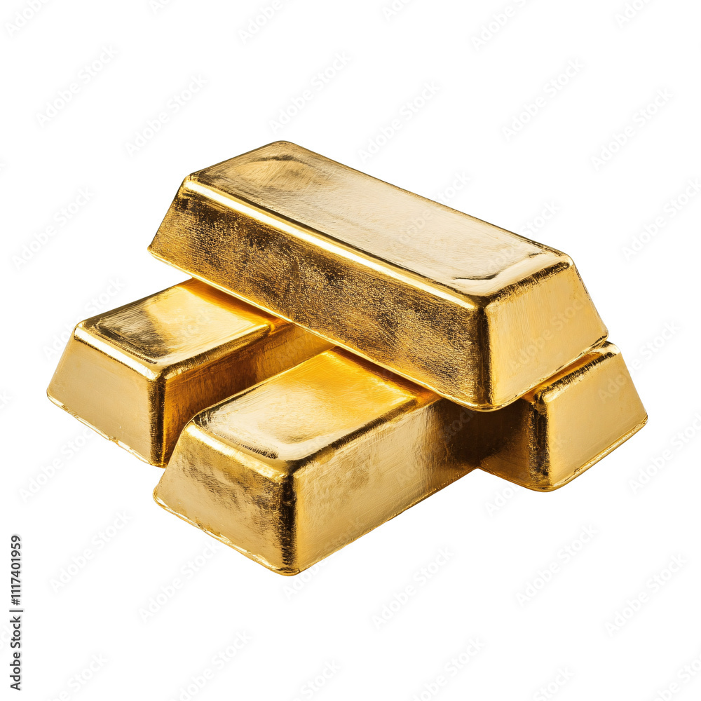 Shiny gold bars isolated on transparent background, wealth and finance. Shiny gold bars isolated on transparent background, wealth and finance.
