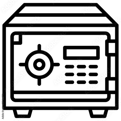 Safebox Vector Line Icon