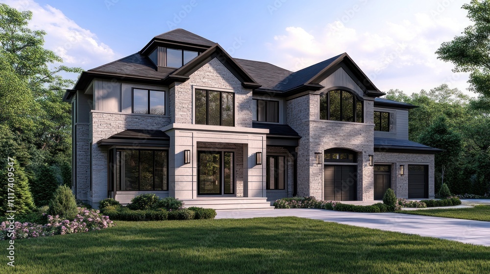 Luxury Brick House Architectural Design Luxury Brick House Architectural Design