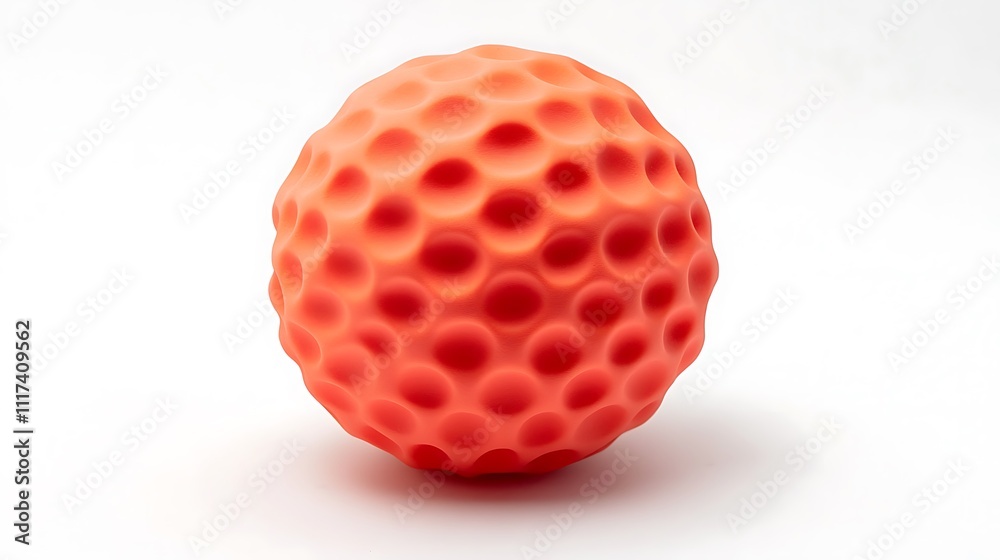 Orange Golf Ball With Dimples Orange Golf Ball With Dimples